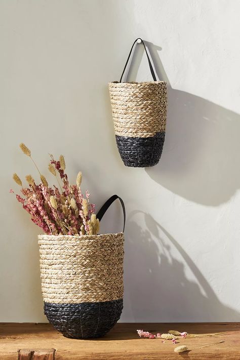 Braided Hanging Basket | Anthropologie Leopard Rug, Wine Bottle Holders, Hanging Basket, Room Decorations, Decorative Flowers, Hanging Baskets, Everyday Essentials, Storage And Organization, Light Accessories