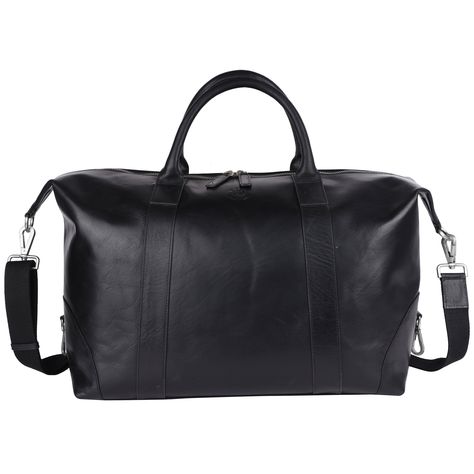 Travel in style with Cuir London's Duffle bag.  Handmade using real leather, this overnight duffle bag is the ideal choice for men who are traveling for the weekend, going on a vacation or even just going to the gym. With its large main compartment and multiple pockets, this bag is designed to make your packing a breeze. The bag's waterproof and durable quality ensures that this bag is both comfortable to carry and built to last. Its classic design and dark brown color gives the holdall duffel bag a luxurious finish. It is the perfect gift for birthdays, wedding, anniversaries and valentine's day.  *Product size - (HxWxD) 28X44X22 cm. *       Made of genuine buff leather *One main zipper compartment to store your clothes.  *Detachable shoulder strap makes it easier to carry on your shoulde Leather Travel Bag With Large Capacity For On-the-go, Leather Briefcase With Large Capacity For On-the-go, Leather Shoulder Bag For Overnight Trips, Leather Tote Travel Bag For Business Trips, Business Leather Travel Bag With Large Capacity, Leather Duffle Shoulder Bag For Business Trips, Daily Use Leather Tote Luggage, Large Capacity Leather Travel Bag For Business, Leather Tote Luggage For Daily Use