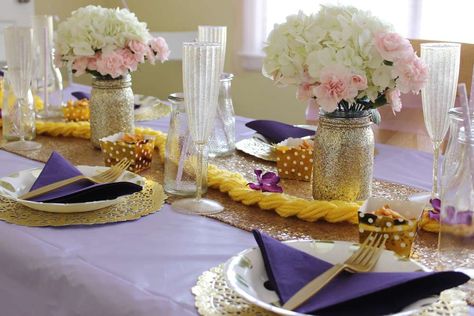 The table settings at this Rapanzel Birthday Party are gorgeous!! See more party ideas and share yours at CatchMyParty.com Rapunzel Themed Birthday, Tangled Birthday Party, Rapunzel Birthday, Rapunzel Birthday Party, Birthday Party Girl, Tangled Birthday, Happy Birthdays, Rapunzel Party, Tangled Party