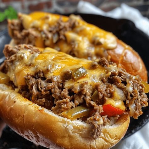 How to Make Philly Cheese Steak Sloppy Joes Cheesesteak Sloppy Joes, Delicious Discoveries, Meat Sandwiches, Philly Cheesesteak Sloppy Joes, Loose Meat, Philly Cheese Steak Recipe, Cheesesteak Recipe, Cheese Steak Sandwich, Smoked Food