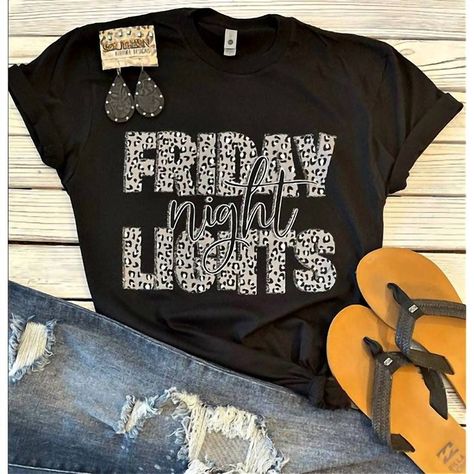 Iron Ideas, Crochet T Shirts, Lights Black, Vans White, Football Tee, Digital Screen, Friday Night Lights, Football Tees, Boyfriend T Shirt