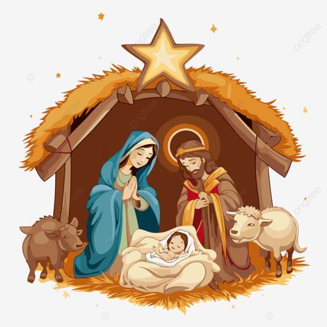 Mother Mary Wallpaper, Nativity Clipart, Painted Window Art, Lyna Youtube, Bible Drawing, Church Easter Decorations, Christmas Topper, Religious Illustration, Christmas Jesus