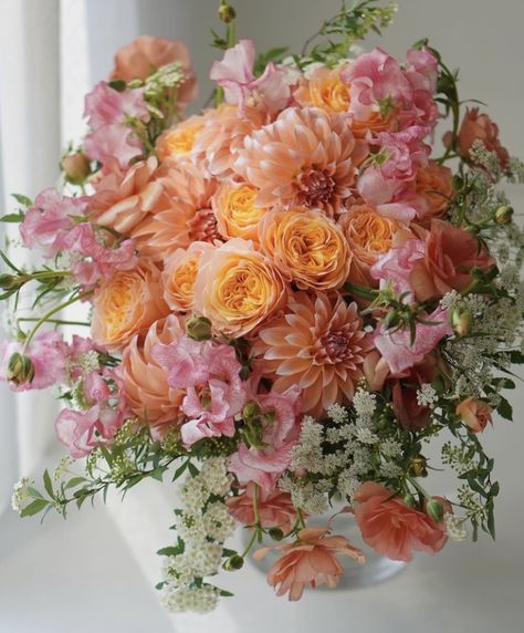 Orange Flower Bouquet, Orange Flower, Orange Flowers, Flower Arrangement, Pink Orange, Flowers Bouquet, Pink And Orange, Orange, Flowers