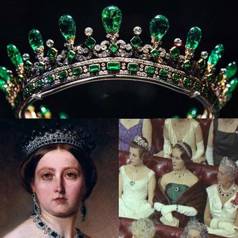 Queen Victoria Tiara, Victoria Of Hesse, Emerald Tiara, Daughter Of King, Royal Crown Jewels, The Possession, Tiaras Jewellery, Queen Alexandra, King Edward Vii