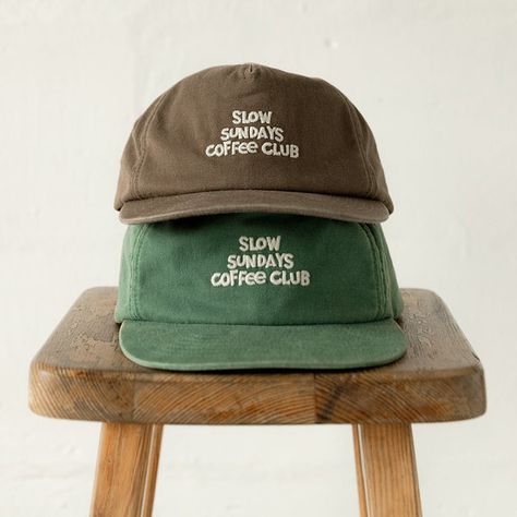 All Accessories | Headwear, Beanies & Leather Goods – P&Co Cool Cap Design, Five Panel Hat Outfit, Cool Caps Hat, Cap Photography, Mens Overshirts, Trendy Hats, Sunday Coffee, Women's Headwear, Vintage Cap