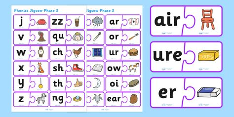 Phonics Jigsaw Phase 5 - phase five, phase 5, phases, phonics Phonic Activities, Phase 5 Phonics, Phoneme Segmentation, Phonics Interventions, Sorting Games, Phonics Games, Phonics Words, Free Lesson Plans, Games Activities