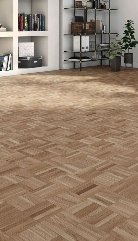 A Guide to Laminate Wood Flooring Options – yonohomedesign.com Light Wood Parquet Flooring, Parque Flooring Living Room, Square Parquet Flooring, Refinishing Parquet Floors, Refinished Parquet Floors, 1960s Flooring, Sanded Wood Floors, Fake Wood Floors, Parquet Flooring Living Room