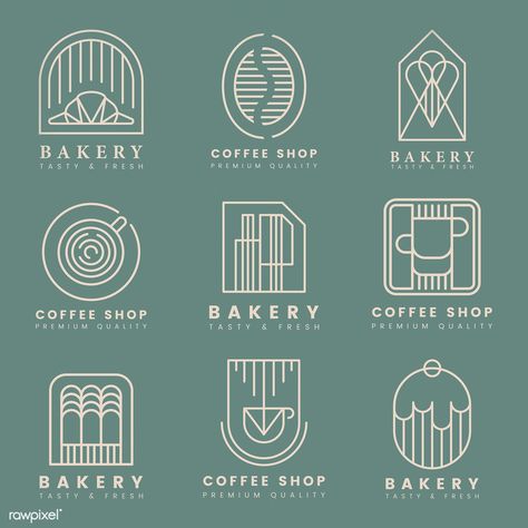 Pastry Shop Logo, Coffee And Pastry, Pastry Logo, Patisserie Design, Cafe Logo Design, Tipografi 3d, Design Cafe, Retro Logo Design, Bakery Branding