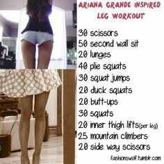 If you guys want to have thighs like Ariana Grande, these are skme workouts that work welk ;) Kpop Workout, Plie Squats, Summer Body Workout Plan, Calorie Workout, Summer Body Workouts, Quick Workout Routine, Trening Fitness, Body Workout Plan, Thigh Exercises