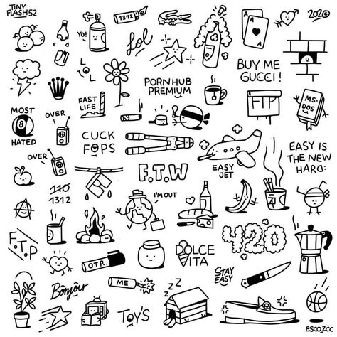 Animated Tattoos Ideas For Men, Easy Freehand Tattoos, Tiny Things To Draw On Yourself, Clarity Tattoo, Easy Line Tattoos, Quick Tattoos Ideas, Small Quirky Tattoos, Simple Tattoos For Beginners, Simple Tattoos Men