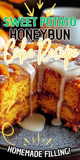 Sweet Potato Honeybun Cake Sweet Potatoe Honey Bun Cake, Sweet Potato Buttermilk Pound Cake, Sweet Potatoes Cake Recipe, Sweet Potato Honeybun Cake, Sweet Potato Loaf Cake, Sweet Potato Honey Bun Cake Recipe, Yam Dessert Recipes, Sweet Potato Cinnamon Roll Cake, Sweet Potato Cake With Box Cake