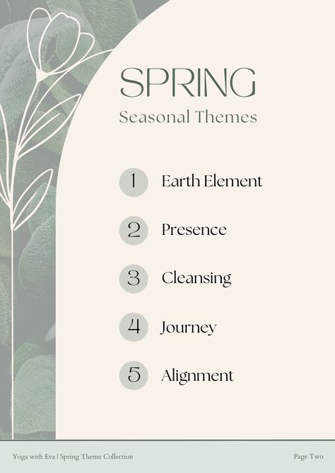 Spring yoga class themes to simplify your yoga class planning process Restorative Yoga Class Themes, Yoga Class Themes Lesson Plans, Yoga Class Theme, Yoga Learning, Yoga Class Themes, Yoga Class Plan, Class Themes, Planning Strategies, Yoga Teacher Resources