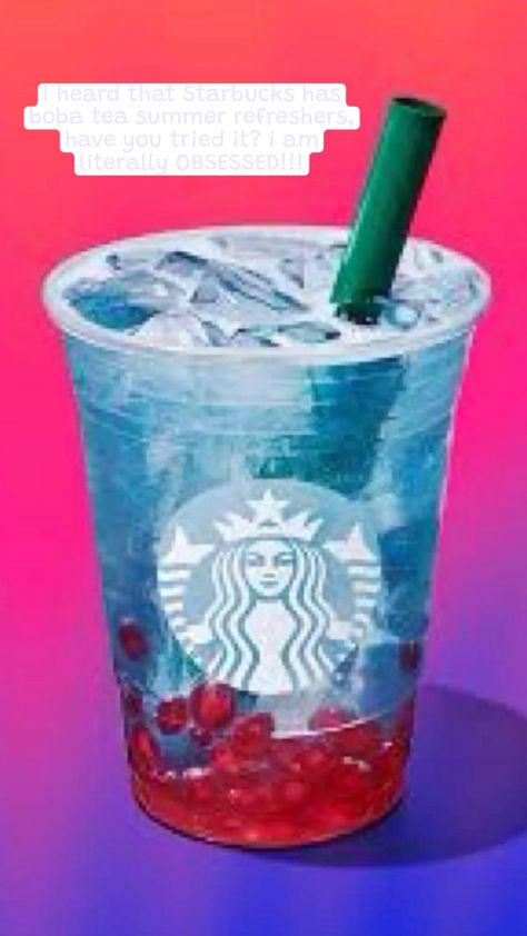 #boba #starbucks Blue Summer Drink, Popping Pearls, Lavender Drink, Fruit Platter Designs, Dark Caramel, Lemonade Drinks, Frozen Lemonade, Starbucks Refreshers, Summer Menu