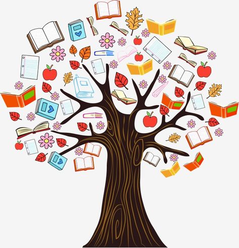 Library Orientation, Summer Bulletin Boards, Reading Tree, Book Clip Art, Book Tree, School Murals, Book Log, Pola Kartu, Tree Clipart