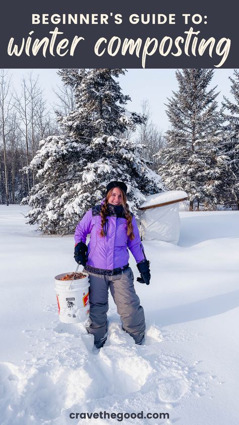 Winter Composting is easy and inexpensive, and it means that you can save money on your garden projects while growing healthier plants. Winter composting is a great way to get rid of all those food scraps that would otherwise go in the trash. And because the scraps will freeze during the winter months, it won’t attract any pests or rodents. So what are you waiting for? Let nature do some work! Click here now to learn more about how easy it is to start composting in the winter! | ... Composting In Winter, Winter Composting, Cold Tips, Compost Aerator, Composting Food Scraps, Start Composting, Tumbling Composter, Composting 101, Compost Bin Diy