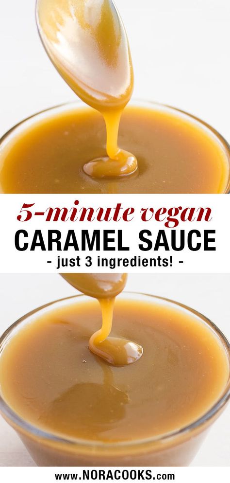 Vegan Caramel Sauce, Nora Cooks, Gf Food, Caramel Recipes Sauce, Vegan Caramel, Vegan Bakery, Desserts Vegan, Vegan Mac And Cheese, Vegan Sauces