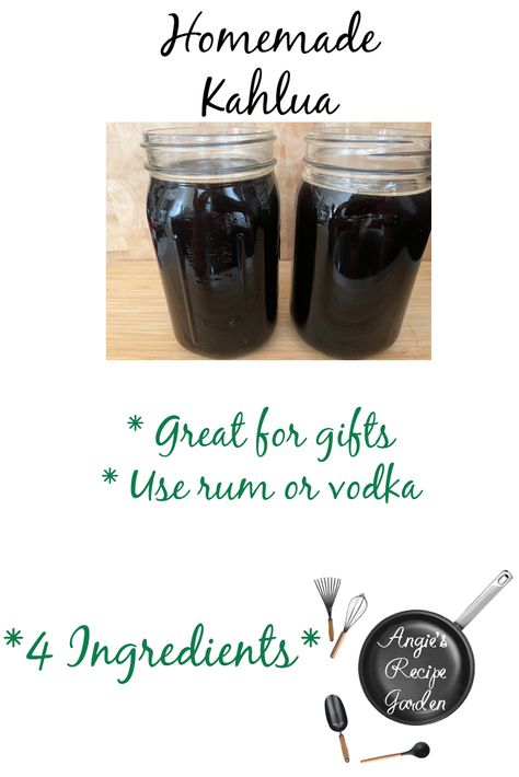 Kaluha Recipes, Kaluah Recipes, Homemade Liqueur, Homemade Liqueur Recipes, Liquid Diet Recipes, Coffee Liquor, Kahlua Coffee, Homemade Kahlua, Kahlua Recipes