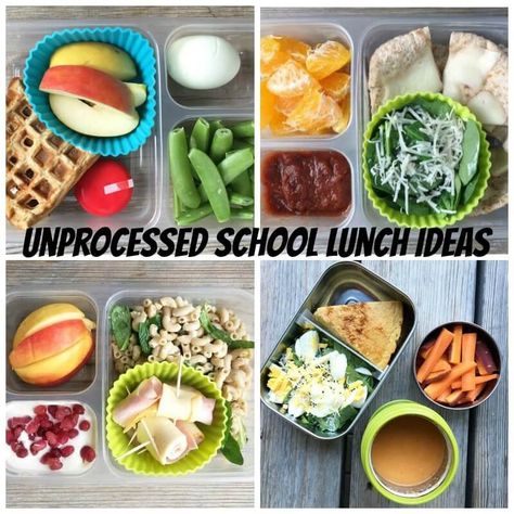 Here's another installment in my School Lunch Roundup series! I know some readers love to sit down and look at these pics with their kids so they can point out what they want (and, more importantly, what they'll actually eat!). Lunch Supplies, Lunchbox Inspiration, Healthy School Lunch Ideas, Food School, Filter Ideas, 100 Days Of Real Food, School Lunch Recipes, School Lunch Ideas, Healthy School Lunches