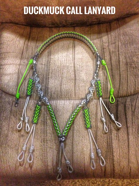 DuckMuck custom call lanyards Paracord Hunting Projects, Paracord Duck Call Lanyard, Fly Fishing Lanyard, Duck Call Lanyard, Duck Hunting Blinds, Lanyard Diy, Duck Mount, Fishing Lanyard, Hunting Ideas