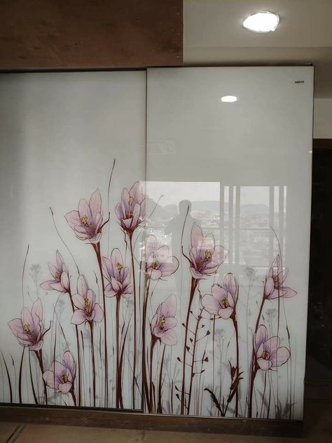 Beautiful wardrobe fresh home decor idea 2023 Modern Home Entrance, Glass Partition Designs, Sliding Door Wardrobe Designs, Window Glass Design, Glass Wardrobe, Wooden Wardrobe Design, Beautiful Bedroom Designs, Beautiful Wardrobe, Home Door Design