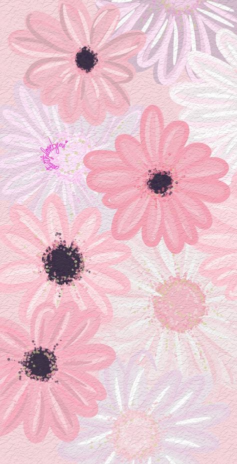 Ilustración, wallpaper, diseño gráfico, ideas, flores, creatividad Pink Daisy Wallpaper, Desktop Wallpaper Summer, Iphone Wallpaper Vsco, Purple Flowers Wallpaper, Sassy Wallpaper, Nature Iphone Wallpaper, Floral Wallpaper Iphone, Daisy Wallpaper, Flowery Wallpaper