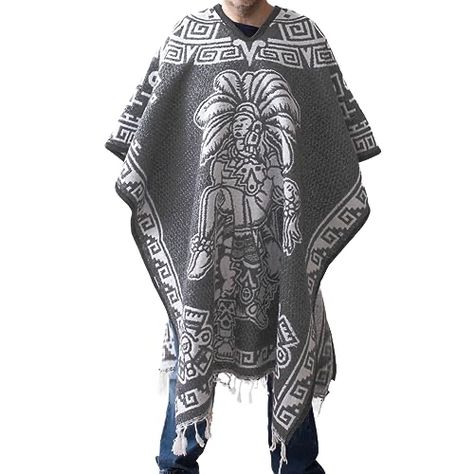 Ponchos For Men, Mens Poncho, Mexican Men, Artisanal Design, Mexican Party, Authentic Mexican, Poncho Style, Mexican Culture, Fashion Videos