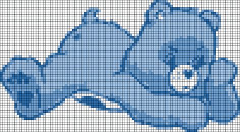 Bear Cross Stitch, Bracelet Book, Care Bears Cousins, Plastic Canvas Ornaments, Stitch Cartoon, Disney Cross Stitch, Baby Cross, Cross Stitch Pictures, Crochet Tapestry