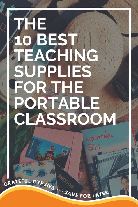 The life of a traveling English teacher is an exciting one! Getting to work online and travel the world teaching English is a dream come true, but you better back the right portable classroom supplies or you will be struggling. We’ve been teaching online while traveling for years, and have a portable classroom packing list all ready for you Portable Classroom Ideas, Portable Classroom Decor, Portable Classroom Setup, Teacher Supplies Organization, Portable Classroom, Intervention Specialist, Online Teacher, Teaching Online, Traveling Teacher