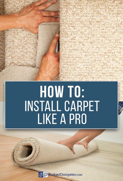 Start home remodeling from the ground up. How-To tutorials and project inspiration all in one place; learn how to properly install carpet with instructions from the pros. Click and read How to Install Carpet Like a Pro and get your DIY flooring project started today! Installing Carpet, How To Lay Carpet, Install Carpet, Solar Diy, Flooring Diy, Small Bedroom Remodel, Stair Remodel, Home Remodeling Diy, Floor Remodel