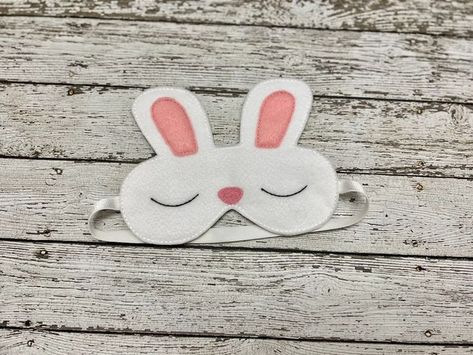 Bunny Sleep Mask Rabbit Sleep Mask Sleeping Eye Mask Easter Gift Sleeping Mask Slumber Party Favor Bunny Blindfold Mask Bunny Lover Gift. 👉For more information,, see my link in bio.👆👆 Mask Rabbit, Slumber Party Favors, Sleeping Eye Mask, Easter Costume, Felt Mask, Sleep Masks, Felt Bunny, Embroidered Felt, Bunny Lovers