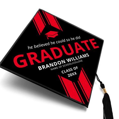 Graduation Cap Ideas For Guys, Graduation Cap Designs For Guys, 2023 Graduation Cap, High School Graduation Cap Designs, Graduation Cap Tassel, Graduate Cap, High School Graduation Cap, Grad Cap Designs, 8th Grade Graduation