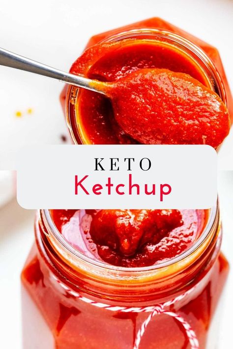 Ditch the sugar and keep the flavor with this Low Carb Ketchup recipe! This is a staple you will turn to again and again! I’ve added a little kick from cayenne pepper, but feel free to leave it off it that isn’t your thing! In just about 15 minutes, you can have homemade ketchup that works perfectly with your keto and low carb lifestyle. #kickingcarbs #ketoketchup #lowcarbketchup #sugarfree #homemadecondiments #ketchuprecipe Keto Ketchup Recipe, Keto Ketchup, Keto Condiments, Vsg Recipes, Low Carb Ketchup, Steak Casserole, Low Carb Lifestyle, Ketchup Recipe, Keto Sauces