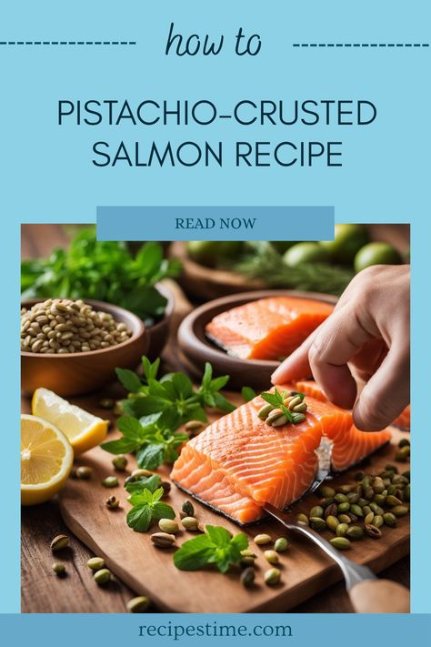 Looking for a tasty way to enjoy salmon? Try this easy Pistachio-Crusted Salmon recipe that combines fresh salmon fillets with a crunchy pistachio topping. Packed with nutrients and flavor, this dish is not only delicious but also perfect for a nutritious meal. Ideal for dinner parties or quick weeknight meals, it's sure to impress your family and friends. Discover the delightful combination of salmon with crushed pistachios, herbs, and spices Make Ahead Salmon, Crushed Pistachios, Crusted Salmon Recipes, Pistachio Crusted Salmon, Brunch Appetizers, Leftover Salmon, Fresh Salmon, Crusted Salmon, Salmon Dishes