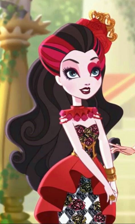 Lizzie Hearts Icon, Ever After High Lizzie Hearts, Ever After High Lizzie, Spring Unsprung, Hearts Icon, Queen Of Hearts Halloween, Doll Backgrounds, Ever After Dolls, Lizzie Hearts