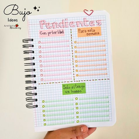 Bujo ideas: lista de pendientes 😀 Ideas Journal, Bujo Planner, Bujo Ideas, Book Study, Planner Bullet Journal, Mood Board, Bullet Journal, Anime