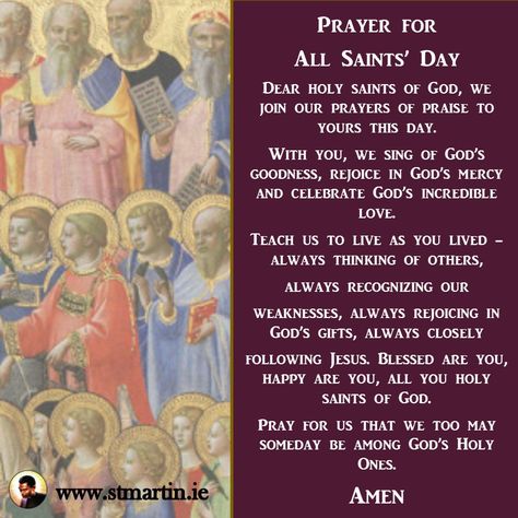 All Saints Day Prayer, Prayer Of Praise, Souls Day, Mother Mary Images, Gods Mercy, All Souls Day, All Saints Day, Good Morning Image Quotes, All Souls