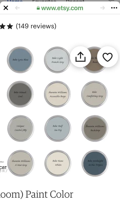 Half Sea Fog Behr Paint, Behr Paint Colors Neutral, Paint Colors Neutral, Behr Blue, Anew Gray, Lakehouse Ideas, Sherwin Williams White, Behr Paint Colors, Rainbow House