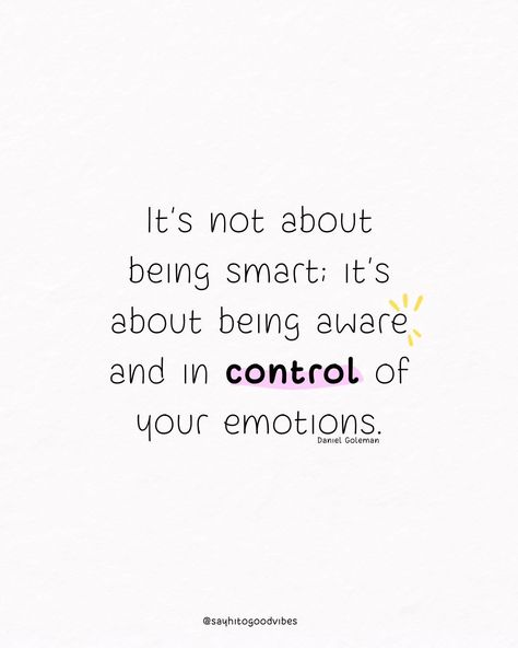 Emotional intelligence is key to understanding yourself and others. 🧠💡 📘 Quote from the book Emotional Intelligence by Daniel Goleman #EmotionalIntelligence #SelfAwareness #PersonalGrowth #Mindfulness #EmotionalWellness #InnerStrength #Empathy #EmotionalGrowth #SelfControl #RelationshipSkills Partner Goals, Emotionally Intelligent, Relationship Skills, Intelligence Quotes, Self Control, Self Awareness, Inner Strength, Emotional Wellness, Emotional Intelligence