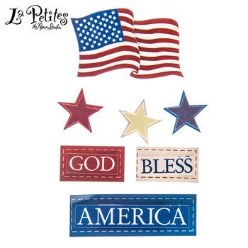 God Bless America 3D Stickers Blue Scrapbook, Let Freedom Ring, 3d Stickers, Diy Projects Videos, Print Coupons, Erin Condren Life Planner, Fabric Bolts, Creative Skills, Craft Stickers