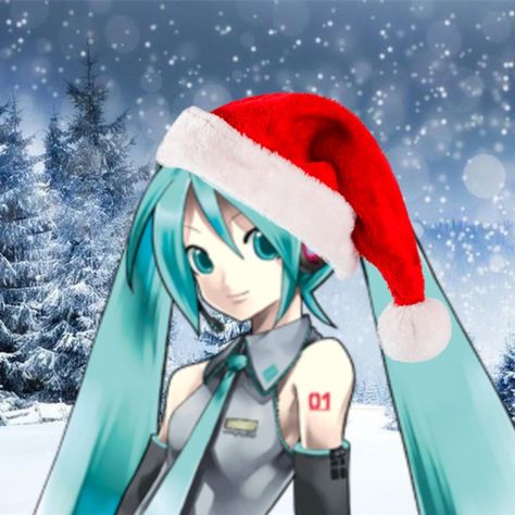 Hatsune Miku Christmas, Miku Christmas, Christmas Pfp, Hatsune Miku, Christmas, Anime