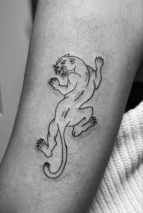 Big Cat Tattoo, Jaguar Tattoo, Tattoo Tiger, Pig Tattoo, Tattoo Cute, Leopard Tattoos, Face Outline, Cute Tattoo, Panther Tattoo