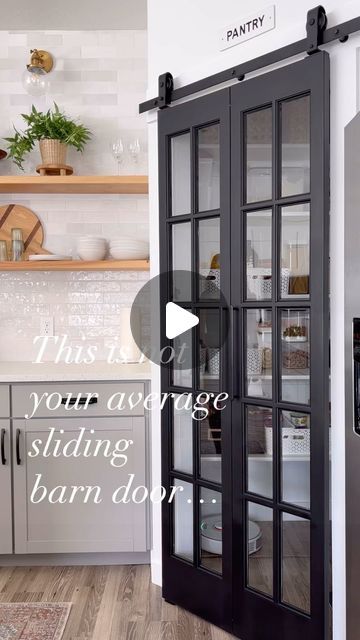 Pantry Bifold Doors, Pantry Bifold Door Ideas, Sliding Doors Interior Small Spaces, Pantry Door Ideas Farmhouse Style, Bifold Pantry Doors, Bi Folding Doors Kitchen, Bifold Door Ideas, Bifold Doors Makeover, Pantry Door Ideas