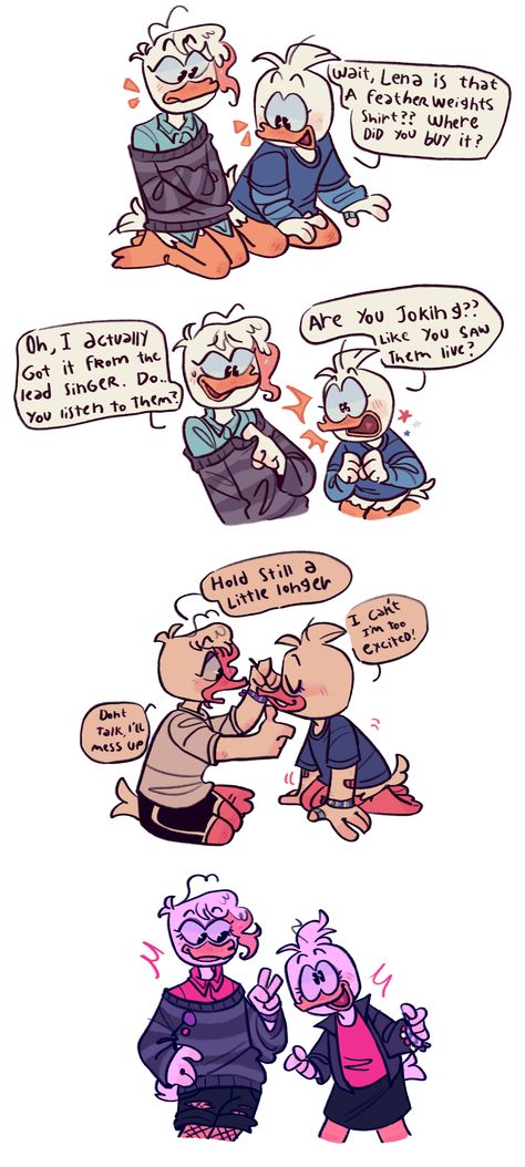 Donald Duck Three Caballeros, Ducktales Swap Au, Swindle Comic Ducktales, Duck Tales Characters, Ducktales Webby X Lena, Ducktales Headcannons, Ducktales 2017 Fanart, Ducktales Comic, Ducktales Human