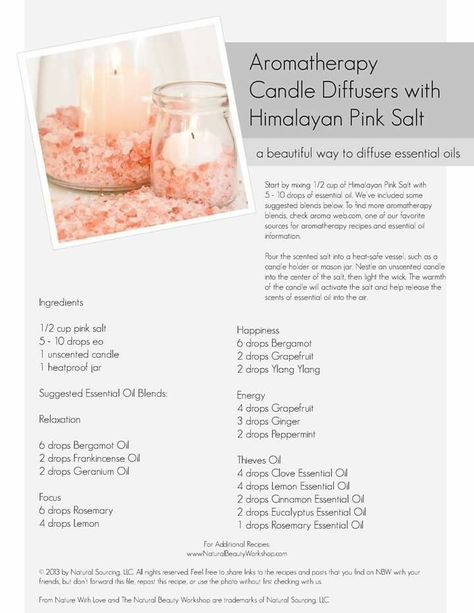 Diy Candles From Old Candles, Salt Diffuser, Himalayan Salt Candle, Handmade Candles Diy, Potpourri Recipes, Salt Candle, Essential Oil Roller Balls, Aromatherapy Recipes, Candles Diy