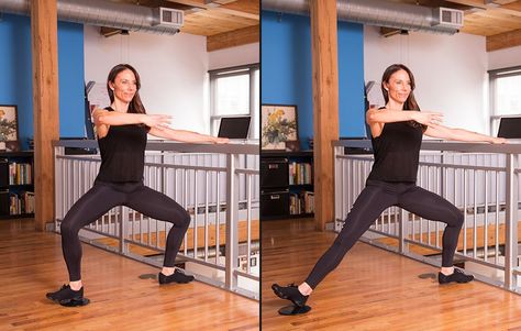 This Barre Workout Will Make You Sore In All The Right Ways Tomorrow | Women's Health Pure Barre Workout, Barre Moves, Pilates Barre Workout, Ballet Barre Workout, Barre Exercises At Home, Barre Workout Video, Cardio Barre, Beginner Pilates, Yoga Sculpt