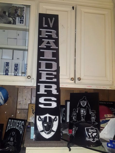 Las Vegas Raiders       8 x 48 Raiders Crafts Diy, Raiders Welcome Sign Front Door, Raiders Decorations, Raiders Logo Svg, Las Vegas Raiders Man Cave, Raiders Sign, Welcome Sign Front Door, Welcome Signs Front Door, Wood Art Diy