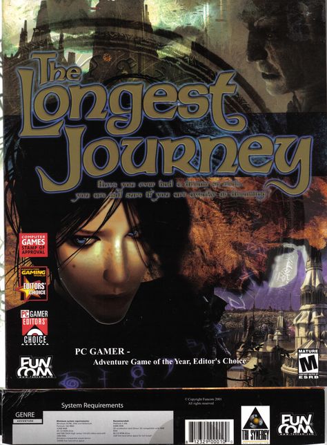 The Longest Journey front The Longest Journey, Game Title, Games Box, Pc Games, Pc Gamer, Operating System, Gaming Computer, I Am Game, Box Art