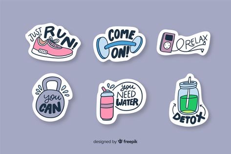 Fitness Clipart, Sport Stickers, Fitness Stickers, Create A Sticker, Custom Vinyl Stickers, Sticker Bundle, Motivational Sticker, Funny Sticker, Photo Decor