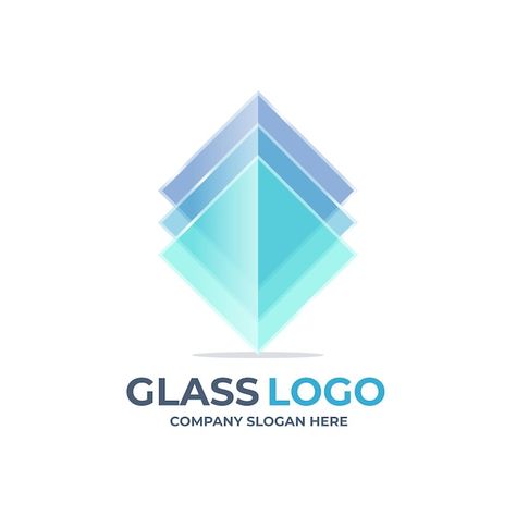 Creative flat design glass logo template | Free Vector #Freepik #freevector #glass-logo #business-logo #company-logo #flat-logo Glass Logo, Vector Gradient, Company Slogans, Messenger Logo, Glass Company, Iconic Photos, Window Cleaner, Creative Logo, Flat Design