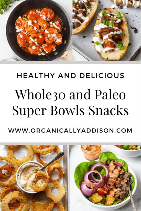 Whole 30 Game Day Snacks, Whole 30 Football Snacks, Paleo Football Food, Whole 30 Football Party Food, Super Bowl Party Food Paleo, Whole30 Superbowl Recipes, Paleo Football Party Food, Whole 30 Football Food, Paleo Superbowl Food